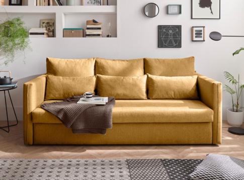 Sofa cama tapizado de 4 plazas DELIA