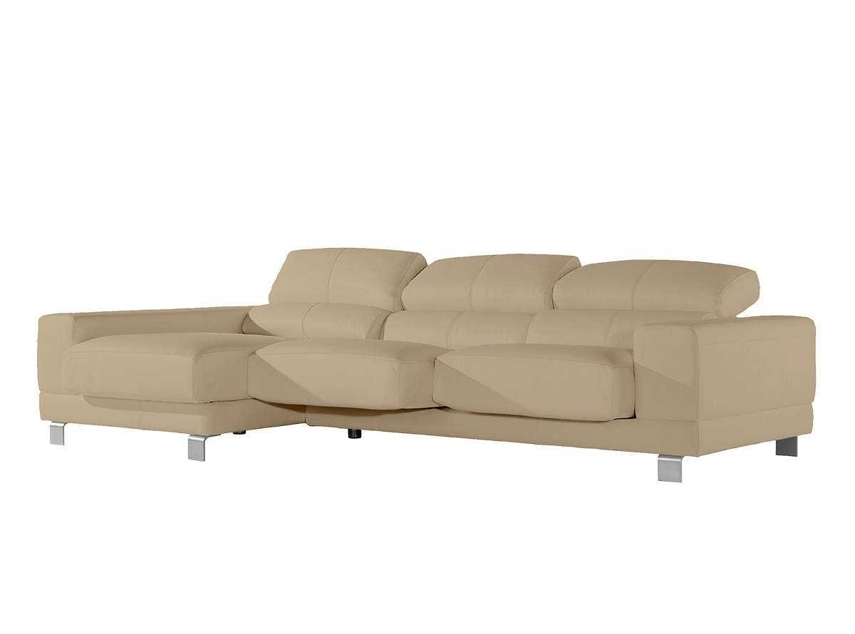sofa chaise longue piel lenica 1