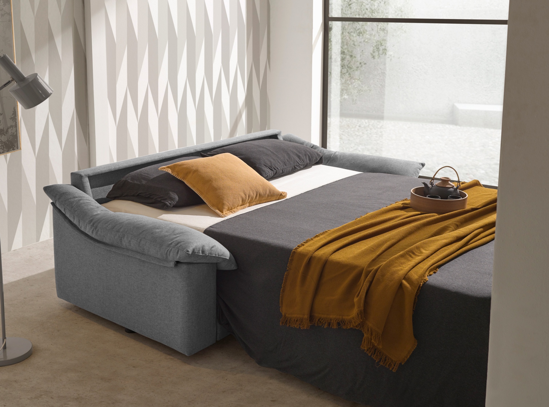 Sofa cama de 207cm de ancho CARES-E 1