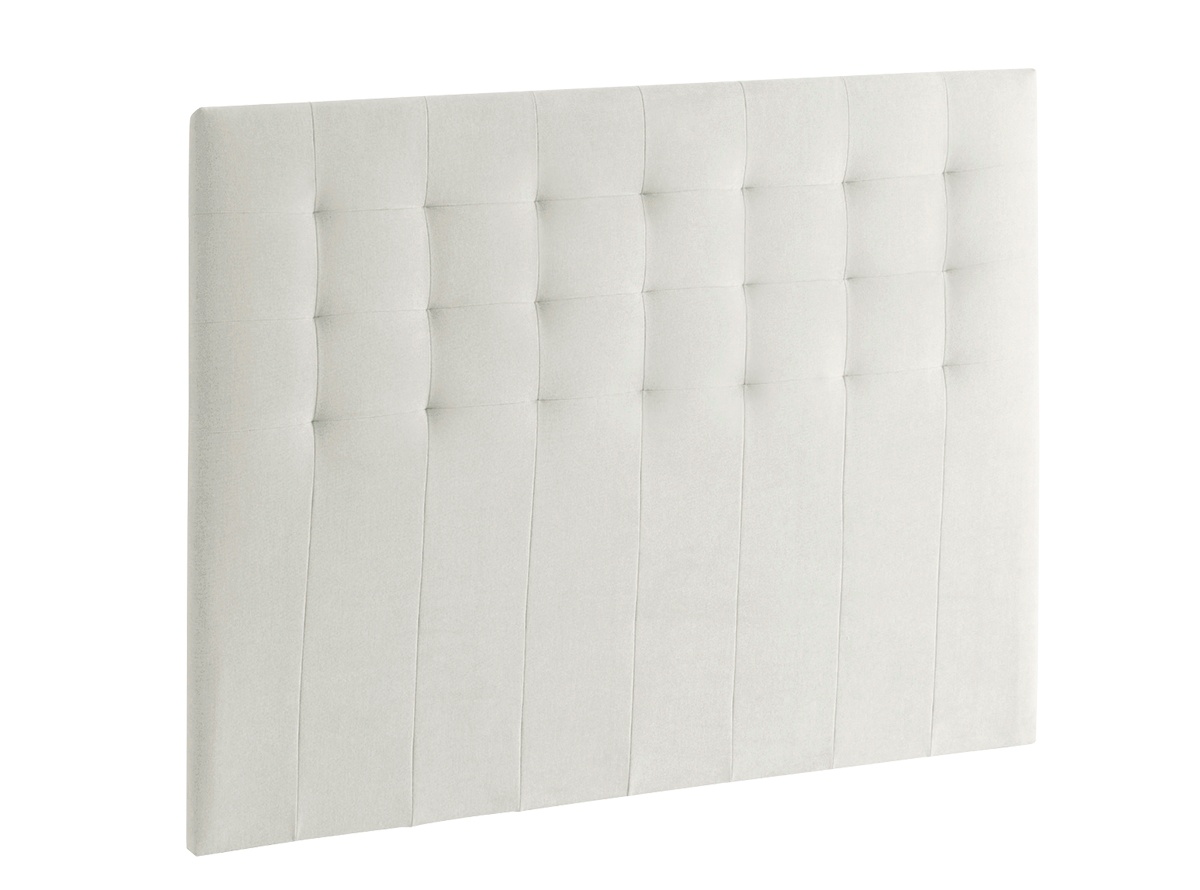 Cabecero blanco de piel sintética LIVANO-P