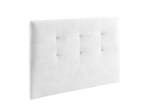 Cabecero blanco en piel sintética RIANFA-P 120