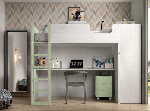 Dormitorio juvenil START Q6 - Muebles Industria - Barcelona ✓