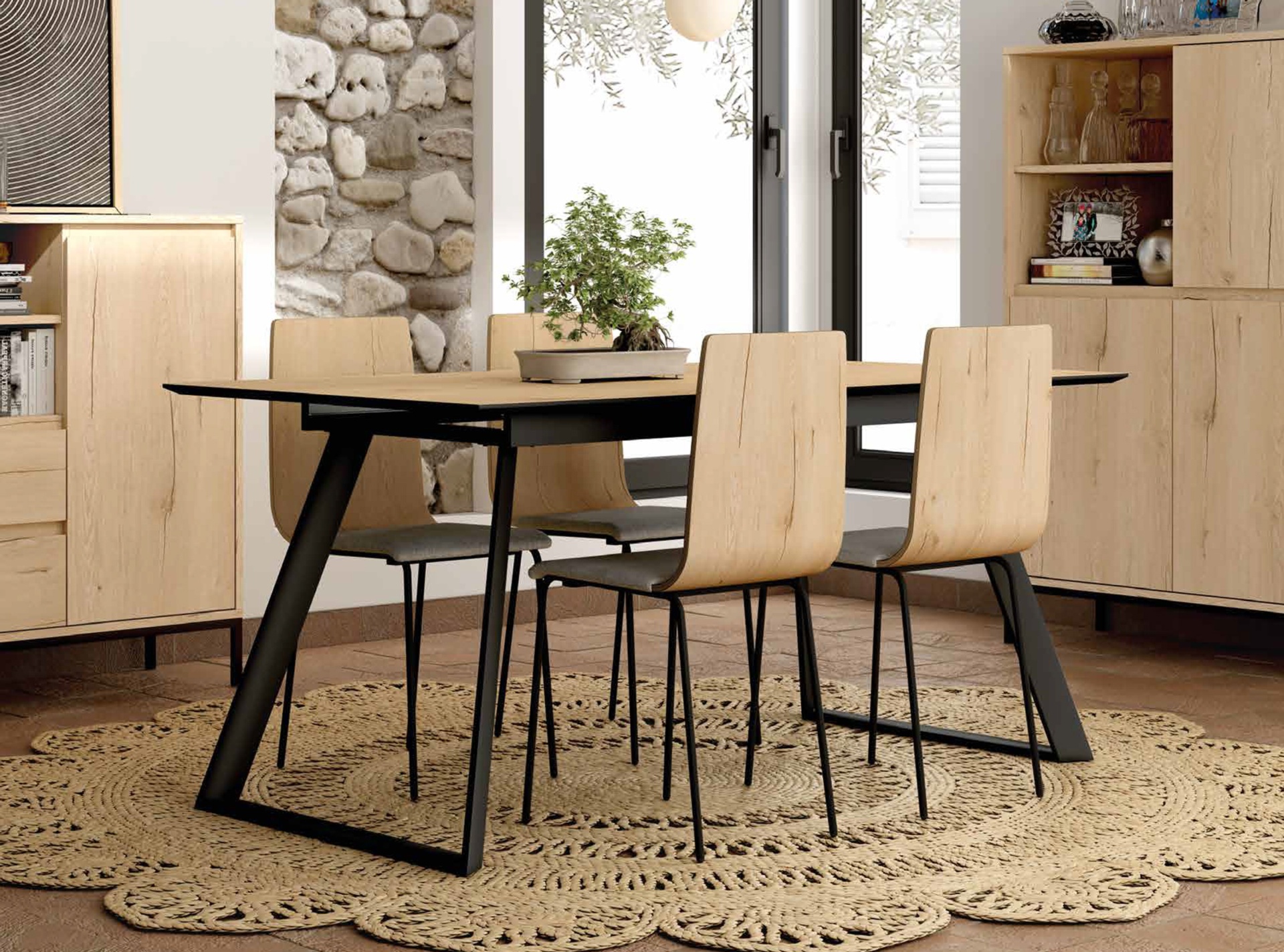 Mesa de comedor extensible Modelo 920 - Mesas Redondas - Mesas Comedor -  Mesas